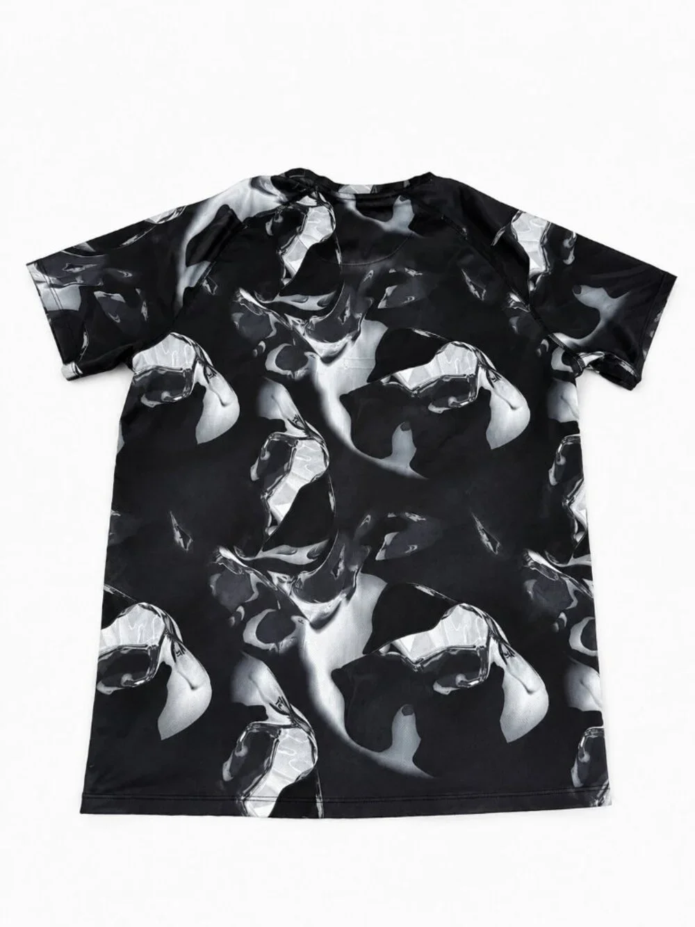 Nike Dri-FIT Men’s Large Black Silver Abstract Print Training Shirt